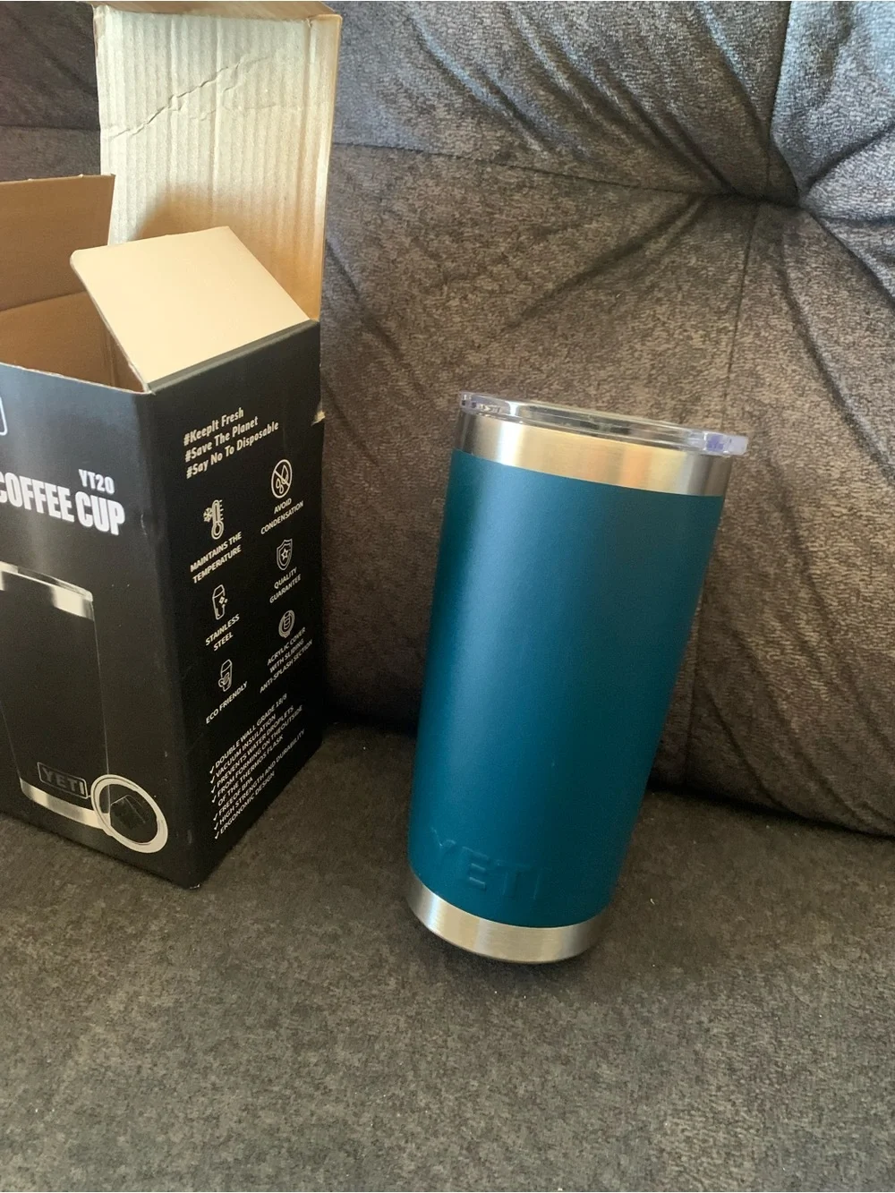 YETI RAMBLER  20 OZ TUMBLER WITH MAGSLIDER LID